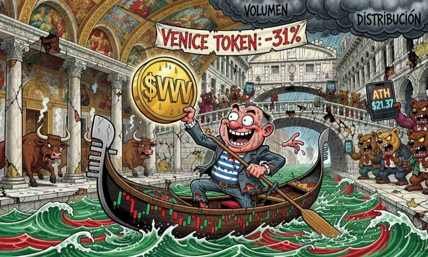 Análisis de Venice Token: ¿rebote técnico o trampa alcista tras caída del 31%?