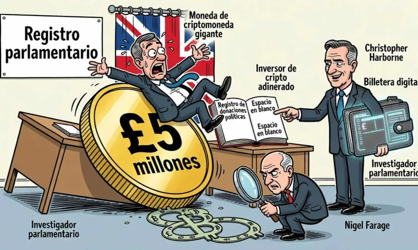 La donación cripto de £ 5 millones a Nigel Farage vuelve al centro del escándalo