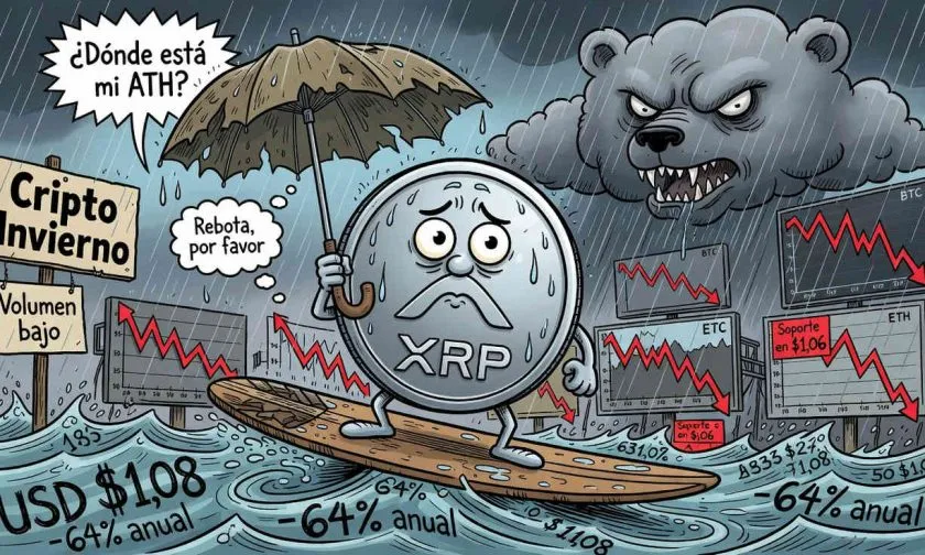 XRP se mantiene estable mientras el volumen cae: ¿se acerca una ruptura?