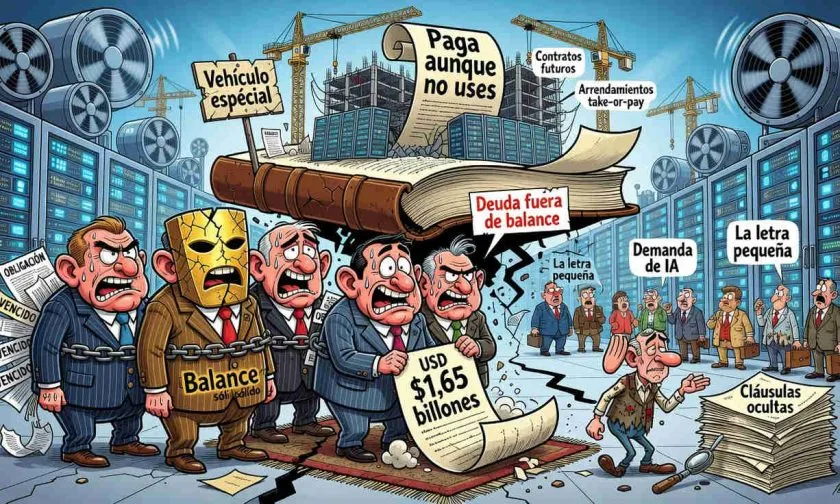 Cinco gigantes tecnológicos acumulan USD $1,65 billones en deuda oculta vinculada con la IA