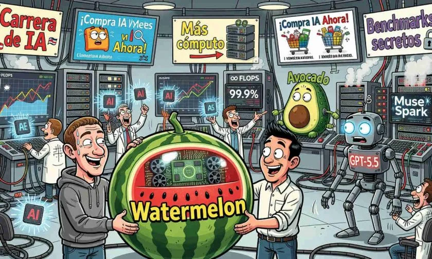 Meta afirma que su modelo Watermelon ya iguala a GPT-5.5 en pruebas clave