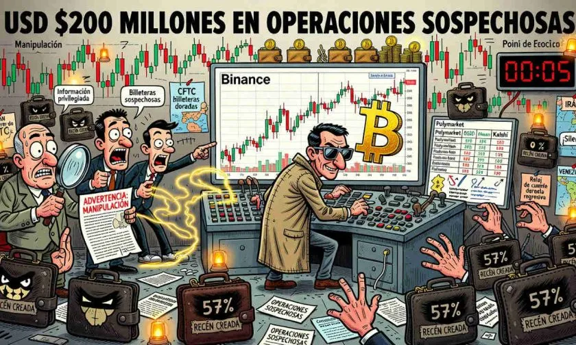 Bloomberg alerta sobre manipulación en mercados de predicción tras detectar USD $200 millones sospechosos