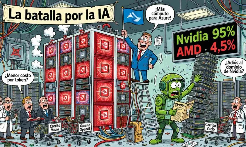Microsoft implementará Helios, el primer sistema de IA para rack de AMD, y rivaliza con Nvidia