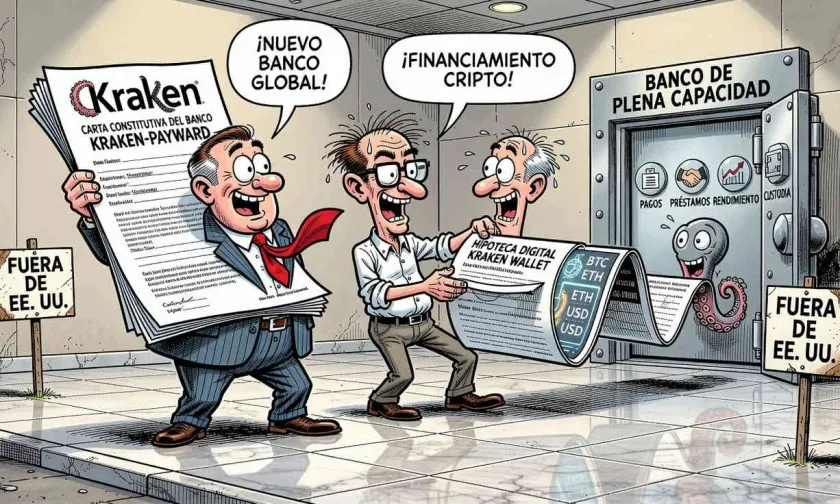 Kraken explora convertirse en un banco de plena capacidad fuera de Estados Unidos