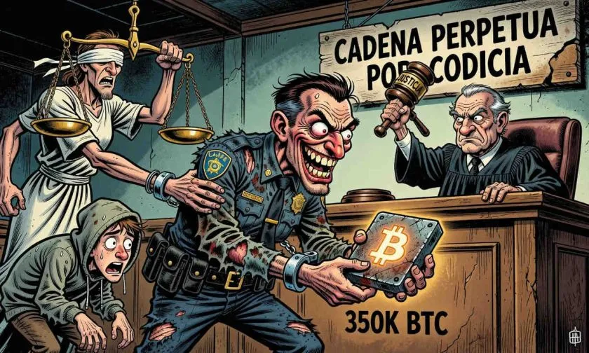 Ex policía de Los Ángeles condenado a cadena perpetua por robar bitcoins a un menor