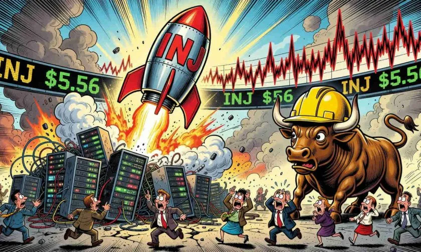 INJ se dispara un 4.84% y desafía resistencias clave: ¿inicio de una remontada?