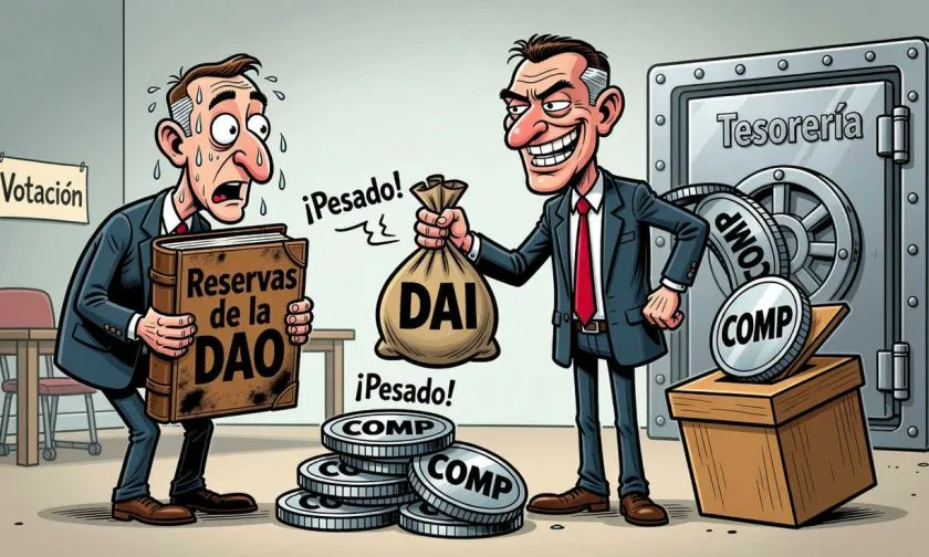 Acusan a Compound Foundation de usar USD $8,42 millones de la DAO para comprar COMP