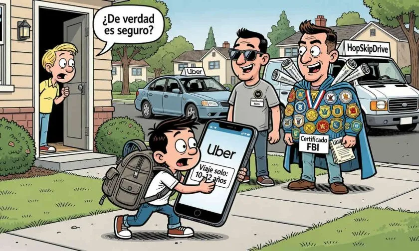 Uber podría permitir que niños de 10 a 12 años viajen solos en su app
