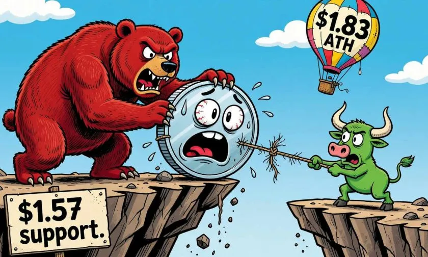 El token GRAM lucha por no perder los $1,60 mientras el volumen se desploma: ¿oportunidad o trampa bajista?
