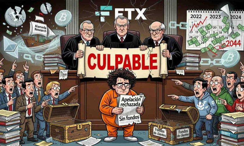 Sam Bankman-Fried pierde apelación y se mantiene su condena por fraude en FTX
