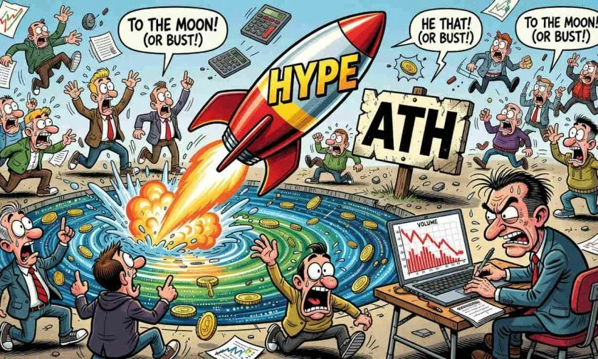 Hyperliquid ($HYPE) se dispara un 10% y desafía su ATH en un día de alta volatilidad el 3 de julio de 2026