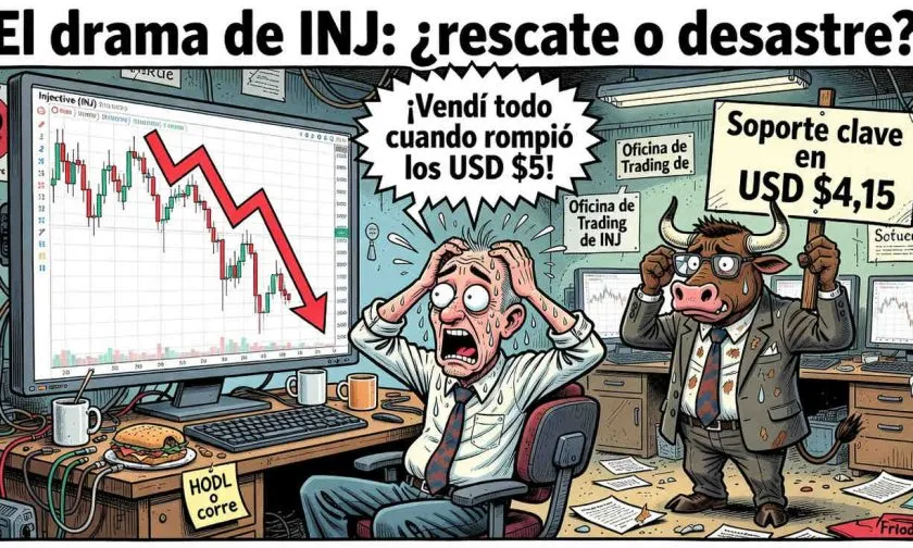 INJ se desploma un 5,24% el 26 de julio: ¿fin del rally o pausa antes del próximo impulso?
