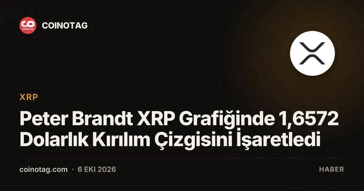 XRP'de 1,6572 dolarlık kırılım için %8,8 boşluk bulunuyor