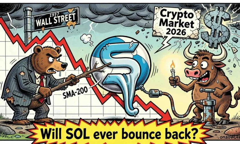 Solana (SOL) se desploma un 17,6% semanal y lucha por no perder los $66 el 8 de junio de 2026