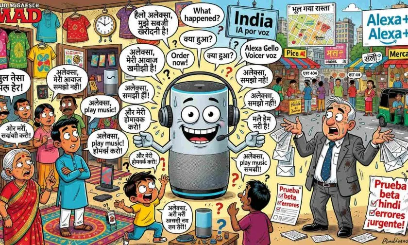 Amazon prueba Alexa+ en India con soporte en hindi y apunta al enorme mercado de voz con IA