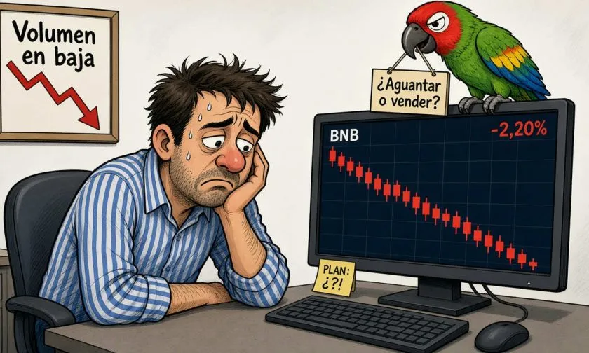 BNB retrocede un 2,20% y se sitúa en USD $778,96 tras tendencia alcista