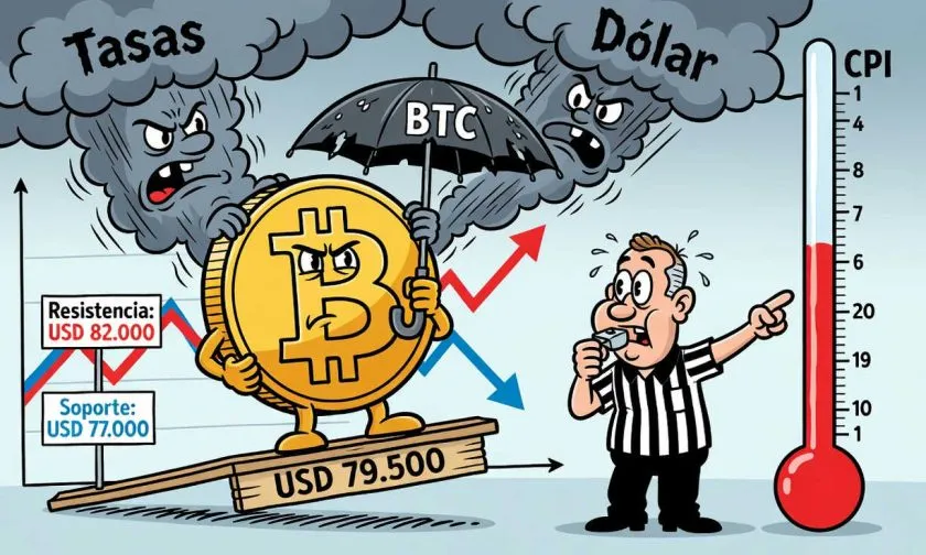 Bitcoin se mantiene en torno a USD $80.000 a pesar del temor por tasas más altas