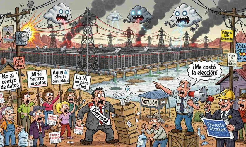 Centros de datos e IA desatan castigo electoral en EE. UU.