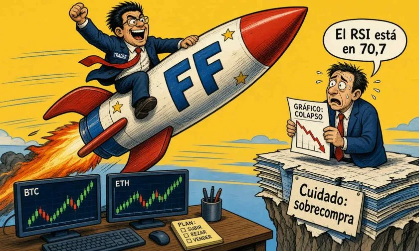 Falcon Finance acumula un 147% en 30 días tras un alza del 8,45%
