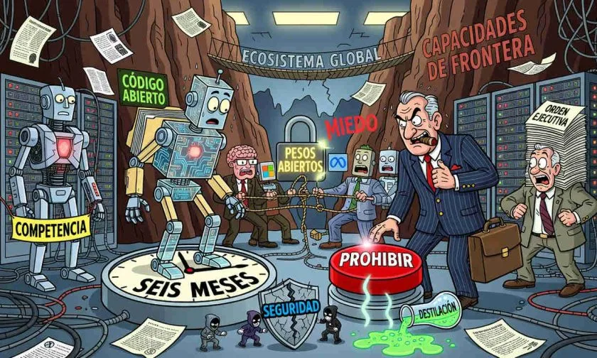 Modelos abiertos enfrentan seis meses críticos ante posibles restricciones en EE. UU.