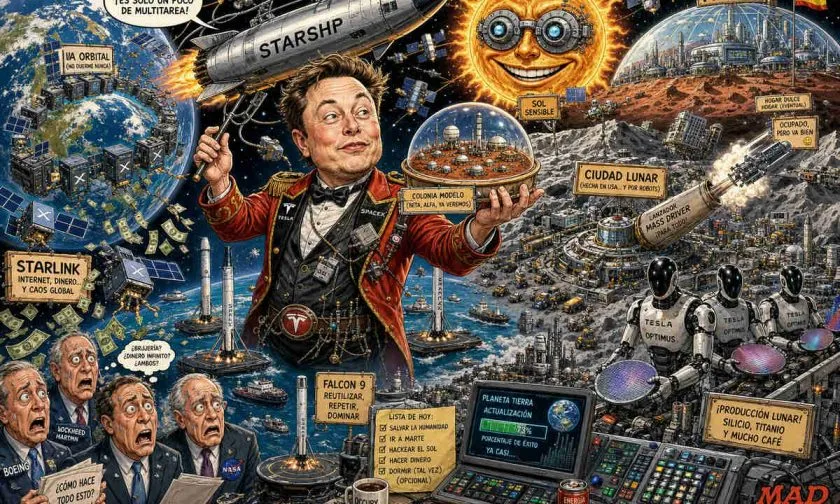 SpaceX, xAI y Elon Musk: la apuesta por Marte, la Luna y centros de datos orbitales