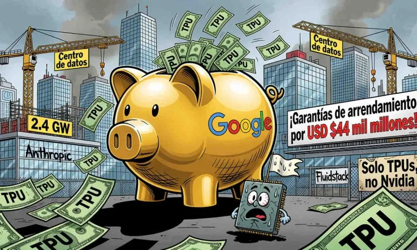 Google arma un arsenal de USD $44.000 millones para desafiar a Nvidia en IA