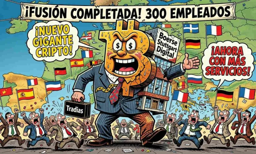 Boerse Stuttgart Digital y Tradias completan fusión: unidad cripto con 300 empleados