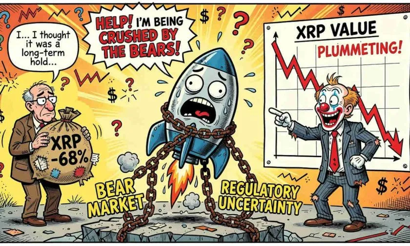 XRP se mantiene en USD $1,11 en medio del colapso anual del 67% y la incertidumbre regulatoria