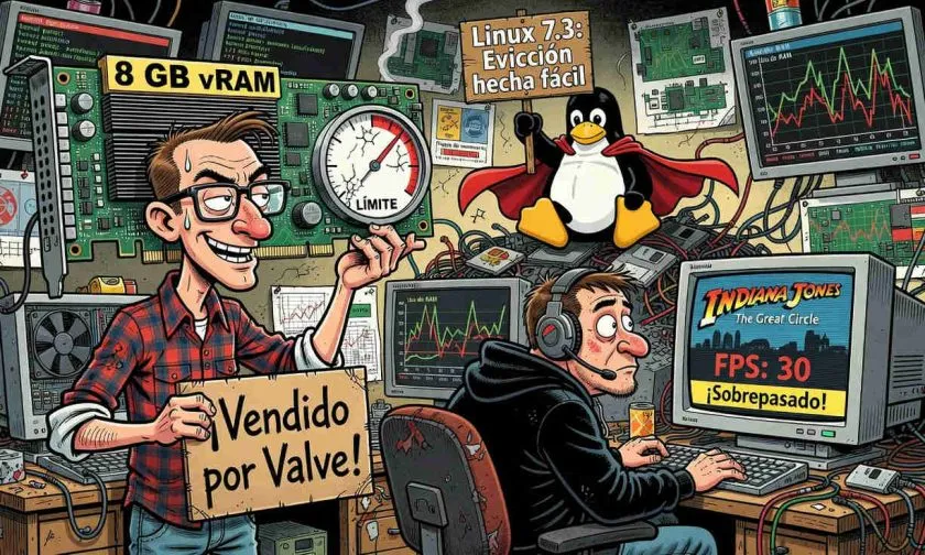 Linux 7.3 mejora la gestión de vRAM y el gaming en GPU limitadas