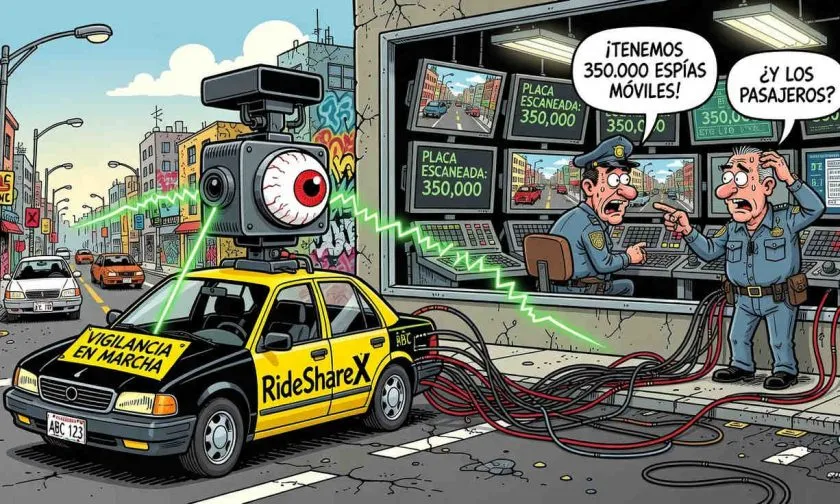 Flock y Nexar: el plan para convertir 350.000 autos de Uber y Lyft en una red de vigilancia