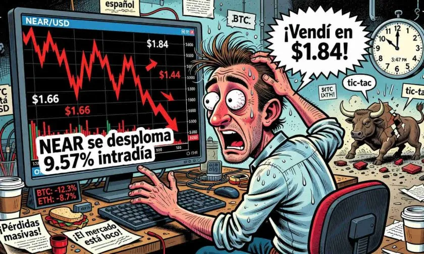 NEAR Protocol colapsa intradía un 9.57% y pone en jaque soportes clave tras falsa ruptura