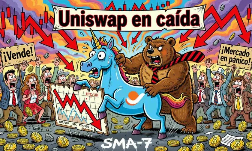 Uniswap cae 8.58% en medio de toma de ganancias tras rally mensual del 28%