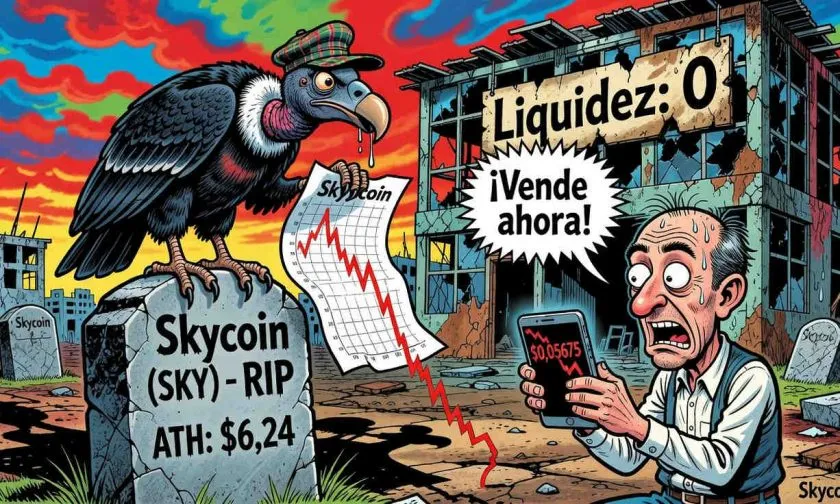 Skycoin se desploma un 2,79%: la agonía de un proyecto que perdió el 99% de su valor
