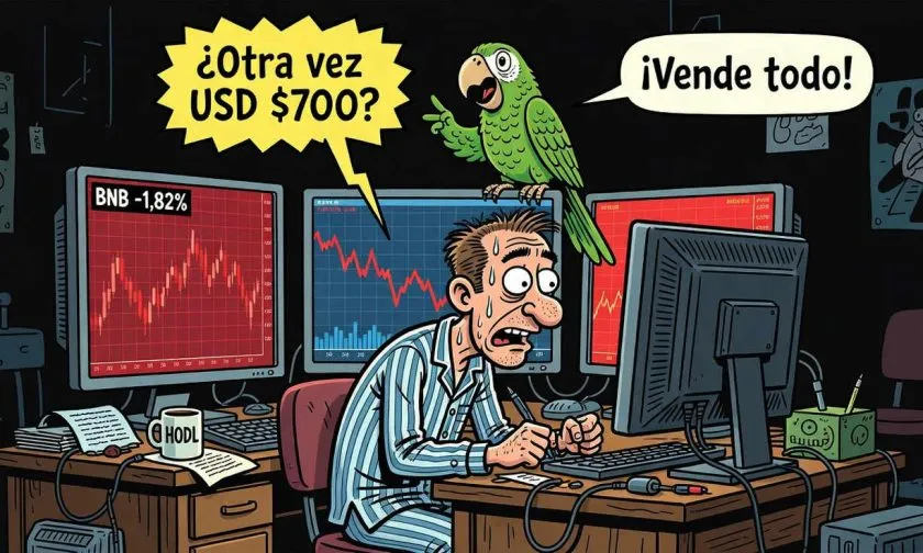 BNB cae a USD $688,56 tras perder soporte de USD $700 en corrección