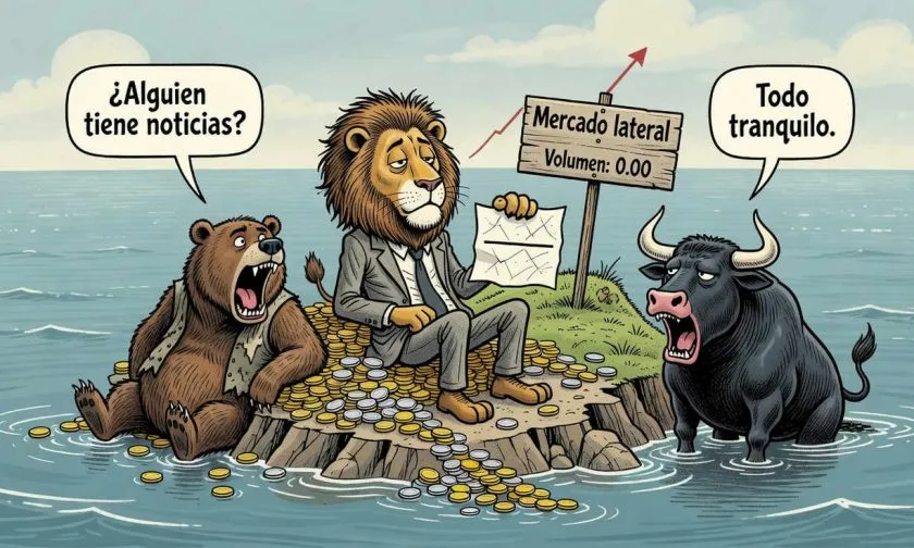 LEO muestra leve ganancia mientras el mercado permanece sin rumbo definido