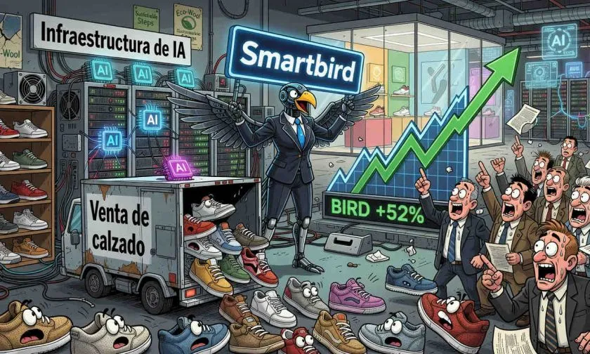 Allbirds se convierte en Smartbird y dispara sus acciones tras girar hacia infraestructura de IA