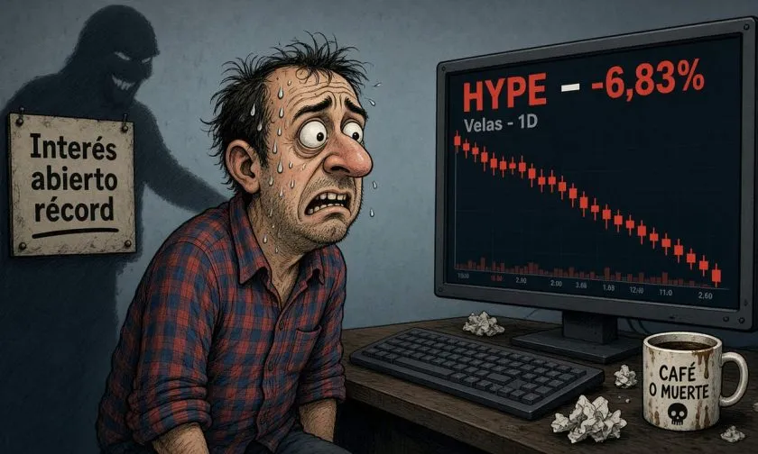 Hyperliquid cae un 6,83% mientras el interés en altcoins disminuye