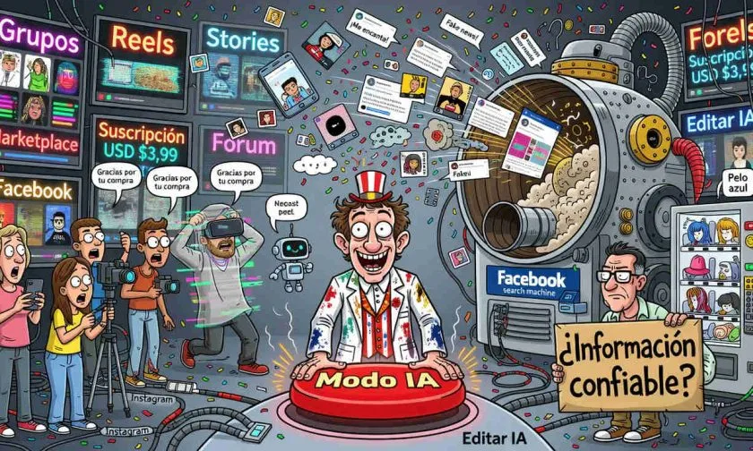 Meta lleva el Modo IA a Facebook y usa publicaciones públicas para responder búsquedas