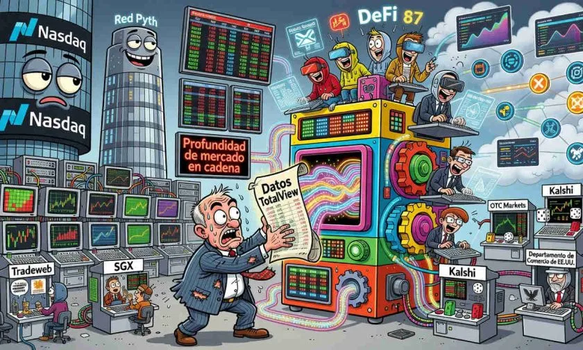 Nasdaq lleva sus datos TotalView a blockchain con Pyth y acelera el giro de Wall Street