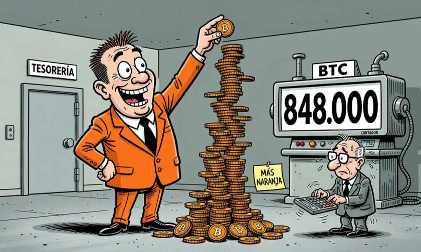Strategy compra otros 334 bitcoins por USD $29 millones y eleva sus tenencias a 848.000