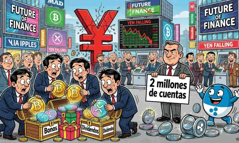 Empresas japonesas están comprando Bitcoin y XRP ante la caída del yen, según SBI