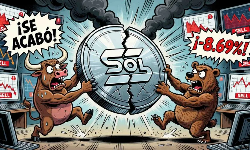 Solana se desploma un 8,69%: ¿preludio de un colapso mayor?