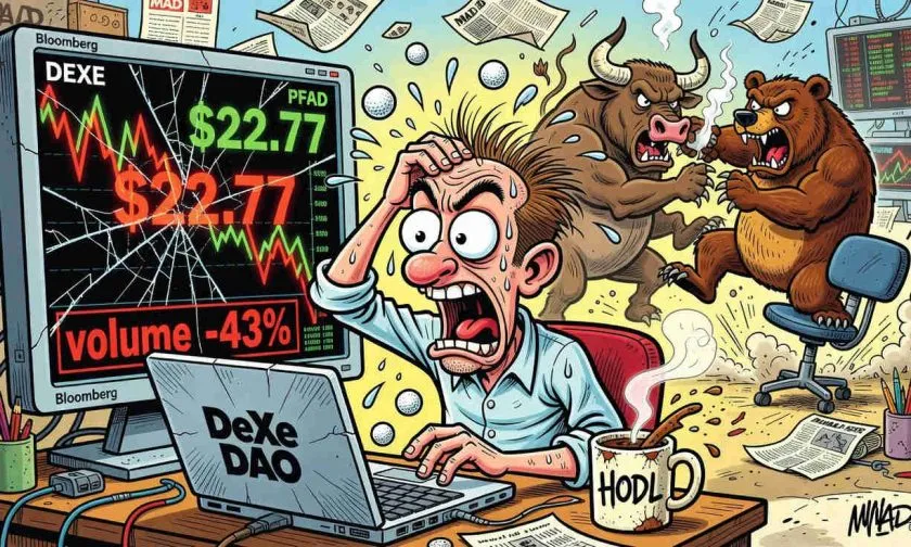 DeXe (DEXE) cae un 1,31% mientras los alcistas defienden el soporte de US$22,50 el 3 de julio de 2026