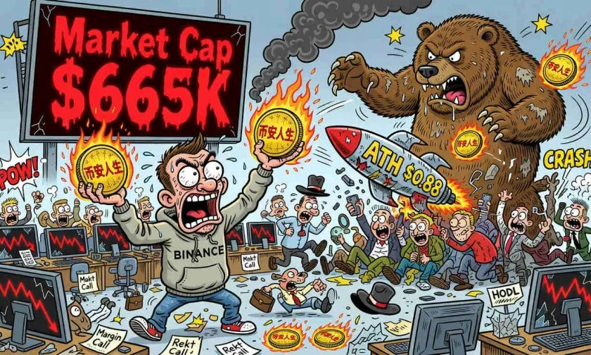 币安人生: el token meme que se desploma un 25% desde su máximo histórico