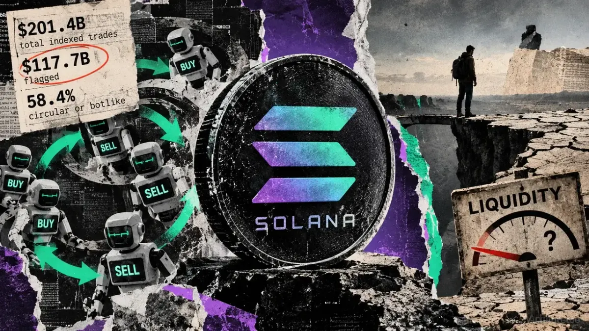 Solana DEX volume surge linked to circular trades and bot activity