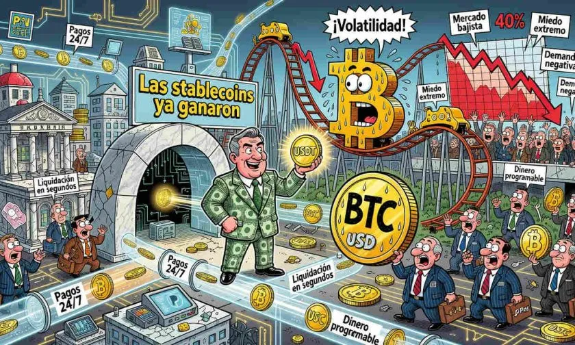 Cofundador de Tether: la volatilidad de Bitcoin demuestra que las stablecoins ya ganaron