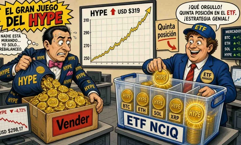 Hyperliquid entra al top cinco del ETF de Hashdex mientras Multicoin vende HYPE