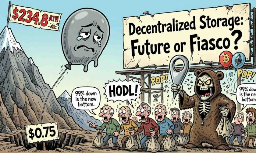 Filecoin se hunde un 99,68% desde su máximo mientras el bear market devora cualquier rebote