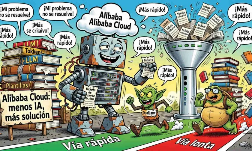 Alibaba Cloud presenta DualLane, sistema que optimiza soporte técnico con IA