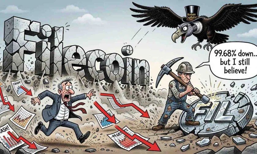 FIL se desploma 15% y toca mínimos históricos: ¿Se acerca el fin de Filecoin?